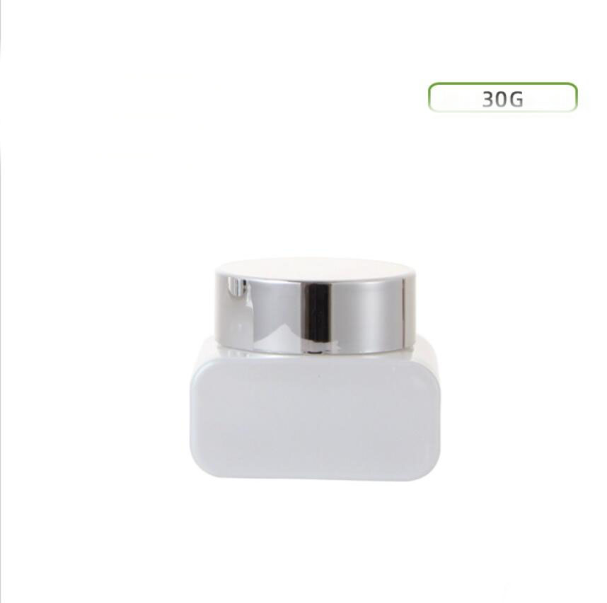 Gel Refill Pack - Frasco de vidrio blanco de 30G,