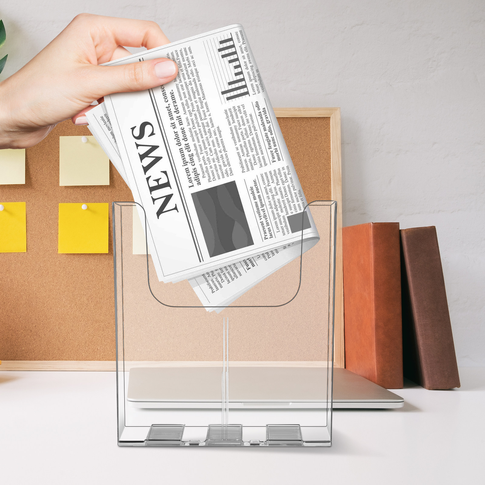 2 unidades de organizador de a - Magazine Holder Rack reseña y precio